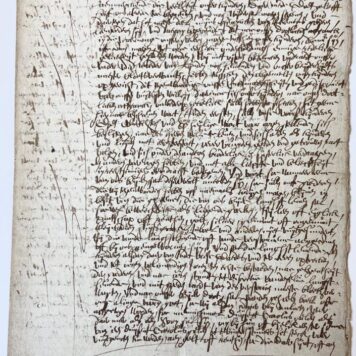 BRIENEN, VAN; V. WIJNBERGEN, V. LYNDEN, V. ZUYLEN--- Twee eigentijdse kopien (uit 1625) van twee acten d.d. 20-5-1603 en 26-9-1603. Manuscript, folio, 4 pag.