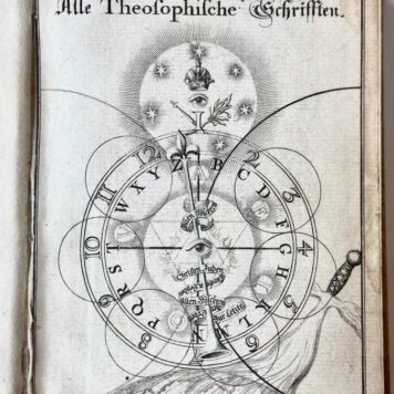 Alle theosophische wercken darinnen alle tieffe Geheimnisse Gottes (...). Amsterdam, [Blaeu?], 1682.