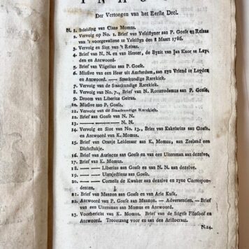 De Haagsche Correspondent. Te bekomen bij Klaas Momus, meesterknegt van P. Gosse Junior. [Den Haag], Pierre Gosse Junior, [1786-1787]. [2 delen]