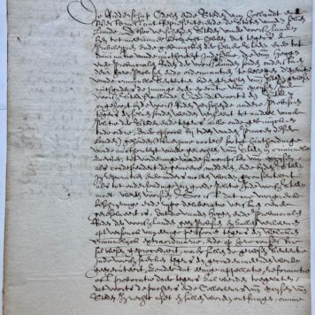 STRAFRECHT--- Extract uit de resolutien van de Staten van Holland, d.d. 10 of 11-9-1591. Manuscript, folio, 2 pag.