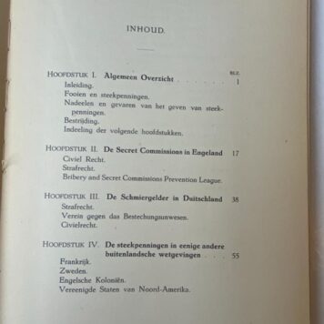 Steekpenningen. Leiden, A. Vilders, 1925. [Dissertatie, Leiden].