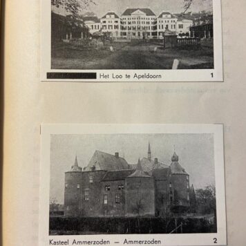 Huizen en Kasteelen van Nederland, with tipped in bl/white illustrations, complete, Zwolle la Riviere [ca 1943], 62 pp.