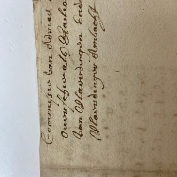 [Manuscript, 1650] Verklaring van de Rekenkamer van Holland d.d. 10-7-1650, betr. de eedaflegging van Adriaan Deversche van Adrichem als baljuw van Vlaardingen. Manuscript, folio, 1 p.