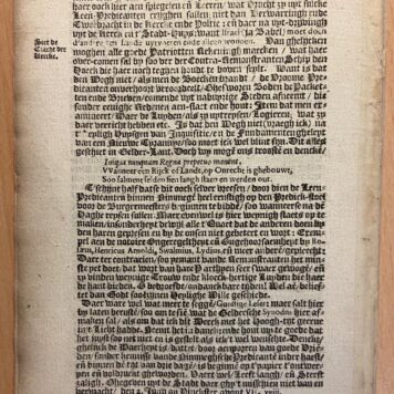 Pamphlet. Notvlen, ofte aen-merckingen, op het af-scheydt der predicanten van Nimmegen, ghegeven by den E. raedt der selver stadt, op den 8. april. 1618, 14 pp.