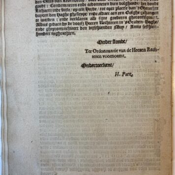 Sententie uyt-ghesproocken ende ghepronuncieert over Gielis van Ledenberch, ghewesen secretaris van de heeren Staten van Utrecht ende over deszelfs cadaver, geexecuteert den 15-5-1619. 's-Gravenhage, H. Jacobsz, 1619.