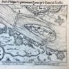 Copperplate etching/engraving of the failed siege of Zutphen, in the Dutch province of Gelderland, by the Count of Leicester in 1586. (plate 189).