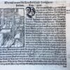 [Antique print, woodcut and letterpress] The printer's workshop [Cosmographia Universalis], published 1628.