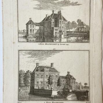 't Huis Holthuizen bij Deventer. 1744. / 't Huis Holthuizen.