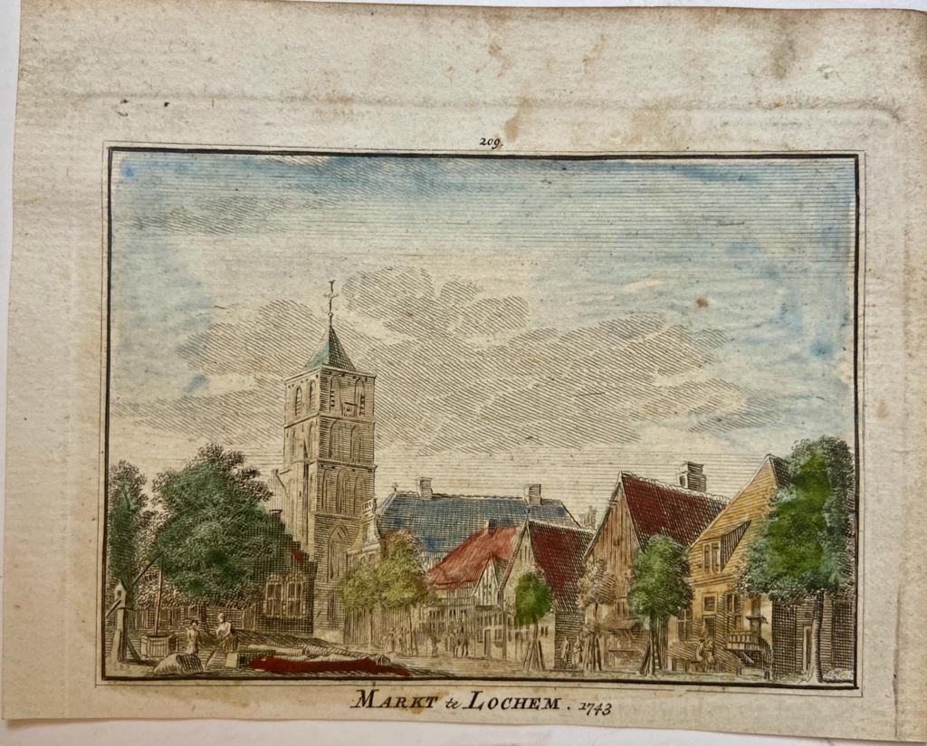 Markt te Lochem. 1743