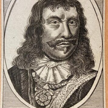 [Antique print, etching] Portrait of Michiel de Ruyter (1607-1676).