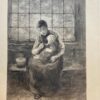 [Etching/ets] Mother and child/Moeder met kind.