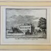 [Antique print] Het Huis te Baarland van agteren, 1743.