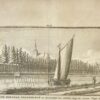 [Antique print] De Ridder Hofstad Nederhorst en het Dorp den Berg, langs de nieuwe Vegt te zien.