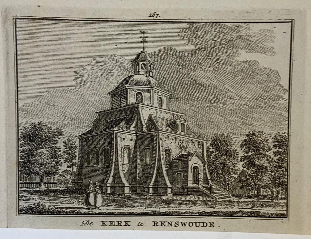 [Antique print] De Kerk te Renswoude.