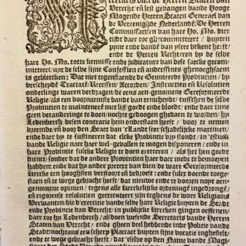Sententie uyt-ghesproocken ende ghepronuncieert over Gielis van Ledenberch (...). 's-Gravenhage, v. Wouw, 1619.
