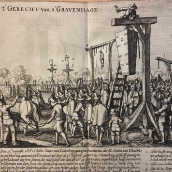 Sententie uyt-ghesproocken ende ghepronuncieert over Gielis van Ledenberch (...). 's-Gravenhage, v. Wouw, 1619.