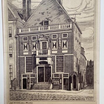 [Lithography/lithografie] "De Hoofdwacht: Zetel der Vereeniging Haerlem", 1924.