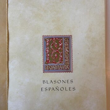 [Spanish Heraldry book] Blasones Españoles 1926-1976, Industria Graficia Valverde, San Sebastian 1976. Number 0857 of 6001 copies.