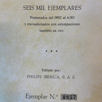[Spanish Heraldry book] Blasones Españoles 1926-1976, Industria Graficia Valverde, San Sebastian 1976. Number 0857 of 6001 copies.