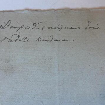 ROORDA VAN EYSINGA, KUINRE Aantekeningen van Ds. S. Roorda van Eysinga betreffende drie van zijn kinderen, gedoopt te Kuinre in 1795, 1796 en 1799. Folio, 2 p., 1800. Met driemaal de handtekening van Roorda van Eysinga.