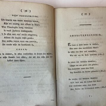 Studentenzangen. Leiden, L. Herdingh en Zoon & Wed. M. Cijfveer, [1822].