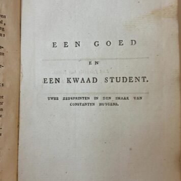 Studentenzangen. Leiden, L. Herdingh en Zoon & Wed. M. Cijfveer, [1822].