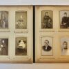 ZEITZ Fotoalbum met 70 carte-de-visite portretfoto's van leden van de Amsterdamse familie Zeitz, circa 1900. O.a. van Gerardus Zeitz, overleden Amsterdam 1933, gehuwd met A. Ledegang. Met 3 losse foto's en 2 rouwkaarten.