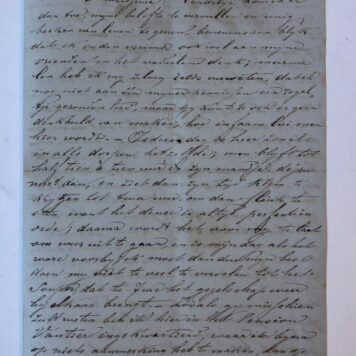 [Manuscript] ENSCHEDÉ Uitvoerige brief van L.W. Enschedé, Montreux 1862, aan vriendin te Leiden. 8(: 4 p.