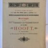 HOOFT Gedrukt programma `Vieringhe van het CCCste verjaeren des gheboortedaghs van den heere Hooft, te Amsterdam'. 1881. 4(: 4 p.