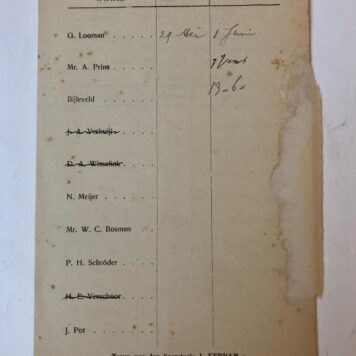 [Printed publication ALKMAAR, LEESGEZELSCHAP] Rondzendformulier van het Leesgezelschap van brochures te Alkmaar, 1909. 8(: p.