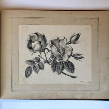 [Sketchbook drawings] BEEK, VAN Schetsboek met een tiental (vnl. krijt-) tekeningen, gesigneerd J. van Beek (en J.v.B.), 19de-eeuws.