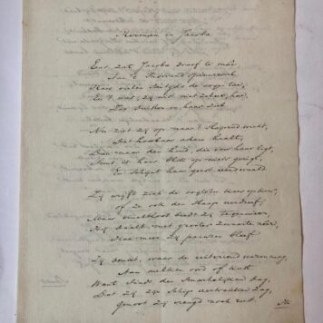 [Manuscript DUSSEAU] Tien gedichten door Pieter Johannes Valentinus Dusseau, 1833-1837, in handschrift van de dichter. 4(: ca. 20 p.