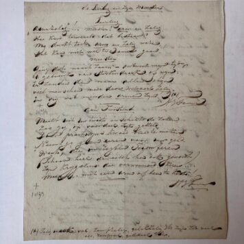 [Manuscript FOPPE] Vier eigenhandig geschreven gedichten door H.J. Foppe, 1834 en 1835. Folio, 11 p.
