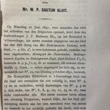 Het journal de la Haye, [Leiden, Brill 1879], 159 pp.