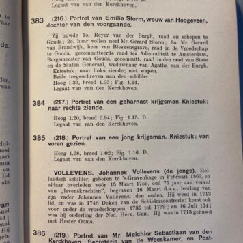 [Museum Catalogus Gemeentemuseum] Catalogus der Schilderijen der Geschied- en Oudheidkundige Voorwerpen van het Gemeente-museum van 's-Gravenhage, vijfde druk, 's-Gravenhage Het Gemeente-Museum 1908, 280 pp.