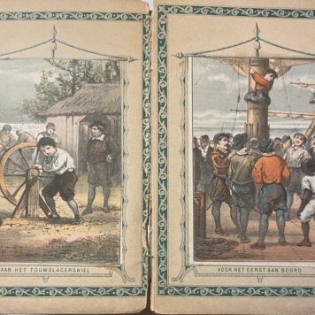 Twaalf tafereelen uit het leven van Michiel Adriaansz De Ruyter, uitgave Chr. Scheurkalender 1883, Amsterdam H. de Hoogh & Co, 12 pp.