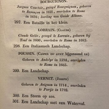 [Museum Catalogue Mauritshuis 1850] Notitie der schilderijen van het Koninklijk Kabinet te s' Gravenhage, 's-Gravenhage bij A.H. Bakhuyzen, boekverkooper van Z.M. [1850], 48 pp.