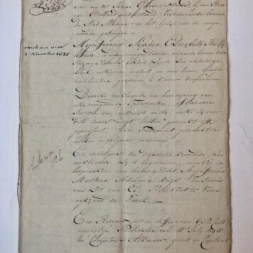 [Geneology, family documents HULLESHEIM (VAN)] `Geslagtlijst' van de familie Hullesheim uit Lingen en Minden. 18de-eeuws. Folio, 13 p.