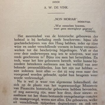 Overdruk uit Die Haghe Jaarboek 1921/22: A.W. de Vink, De huizen aan den Kneuterdijk No. 22, 120-192 pp.
