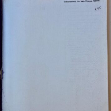 Rozenburg 1883- 1917. Geschiedenis van een Haagse fabriek, 's- Gravenhage 1983, 224 pag., geïll.
