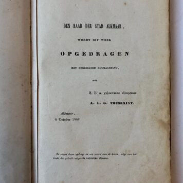 [Literature, Alkmaar] De vrouwen van het Leycestersche tijdvak. Amsterdam, G.J.A. Beijerinck, 1849-1850. [3 delen]