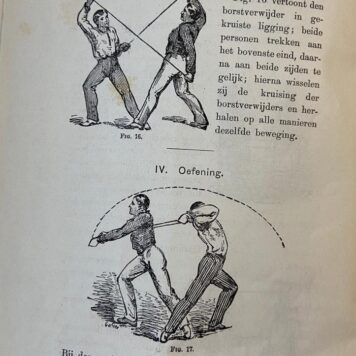 [Sports, gym] De borstverwijder. Een werktuig voor kamer-gymnastiek, ter versterking der spieren, der longen, enz. met eene inleiding over heil-gymnastiek (...) van Dr. R. Weil, Rotterdam [1883] 47 pp. Illustrated. bs on january 19, 1870, revised in 1872, London 1873, 22 pp. Illustrated.