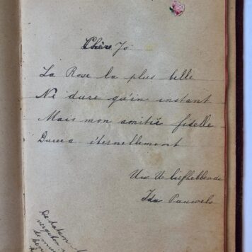 [Album of verses, Poesiealbum HORSTEN] Poëziealbum van Jo Horsten te 's-Gravenhage, 1917-1921.