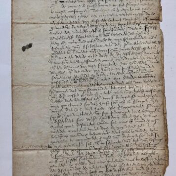 [Manuscripts, letters, 1617] Twee brieven van Cornelis Nobelaer, dd. ‘s Gravenhage 26-1-1617 en 23-8-1617 aan Jacob van Houthuys(en) te Amsterdam (op de NZ Voorburgwal t.o. St. Nicolaasbrug). Manuscript, folio, 4 p, met afdruk van lakcachet.