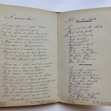 [Album of verses, Poesiealbum WEYLAND, DEN TEX] Vier verzenboeken afkomstig van J.J. Weyland en van Susanne Weyland, 1855-1886, met een groot aantal inschrijvingen van familieleden, vrienden en vriendinnen.