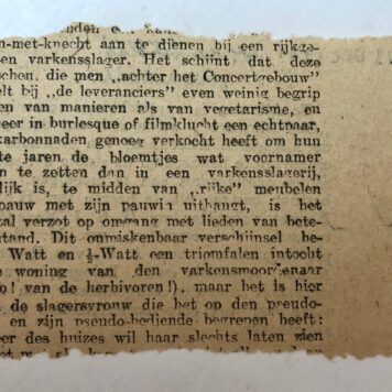 [Newspaper article] ALKMAAR Krantenberichtje uit Algemeen Handelsblad, 13 december 1925, betr. oprichting van de vereniging `Oud-Alkmaar'. 1 stuk.