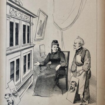 [Original lithograph/lithografie by Johan Braakensiek] Een kabinet in de maak, 19 Juli 1891, 1 pp.