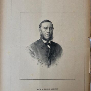 [Original lithograph/lithografie by Johan Braakensiek] De nieuwe burgemeester der hoofdstad, 27 September 1891, 1 pp.