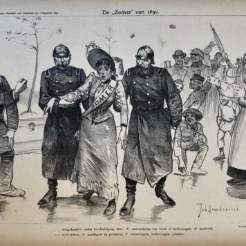 [Original lithograph/lithografie by Johan Braakensiek] De "Zomer" van 1890, 7 September 1890, 1 pp.