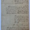 [BIRTH REGISTER, KOCH, FAES, BOUSQUET] Extract uit het geboorteregister van de Residentie Ternate betreffende geboorte d.d. 21 januari 1868 van Louisa Christina, dochter van Stephanus Koch en Anna M. Faes. Gesigneerd Isaac Bousquet. Folio, 1 p.